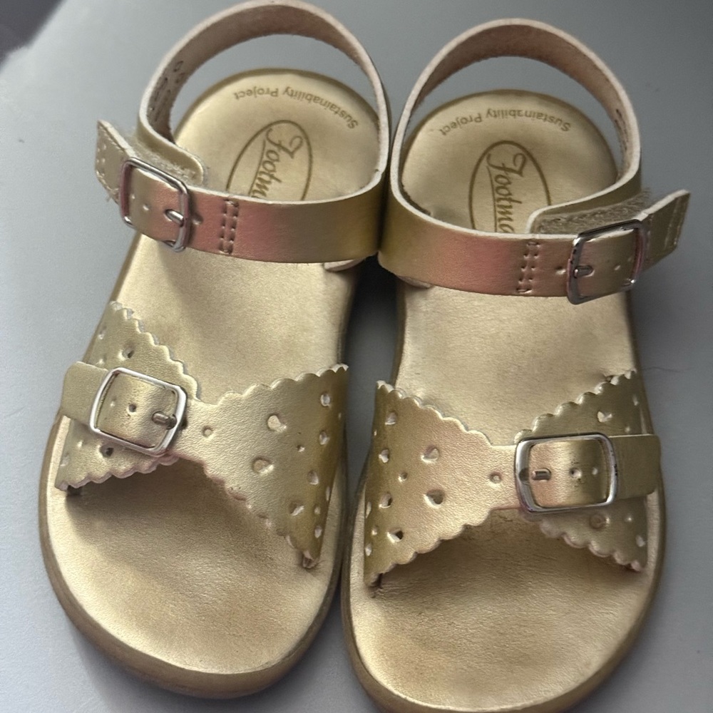 Footmates Gold Kids Sandals
